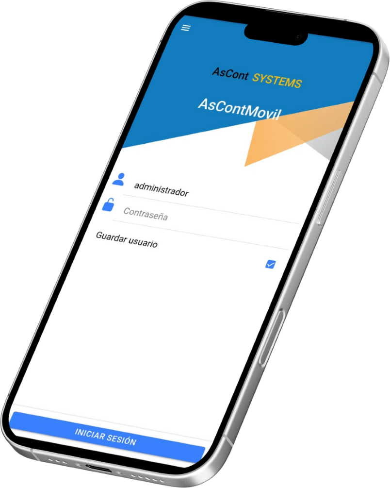 Mockup AsCont Móvil